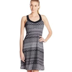 Prana Shauna Black and Grey Sporty Casual Dress